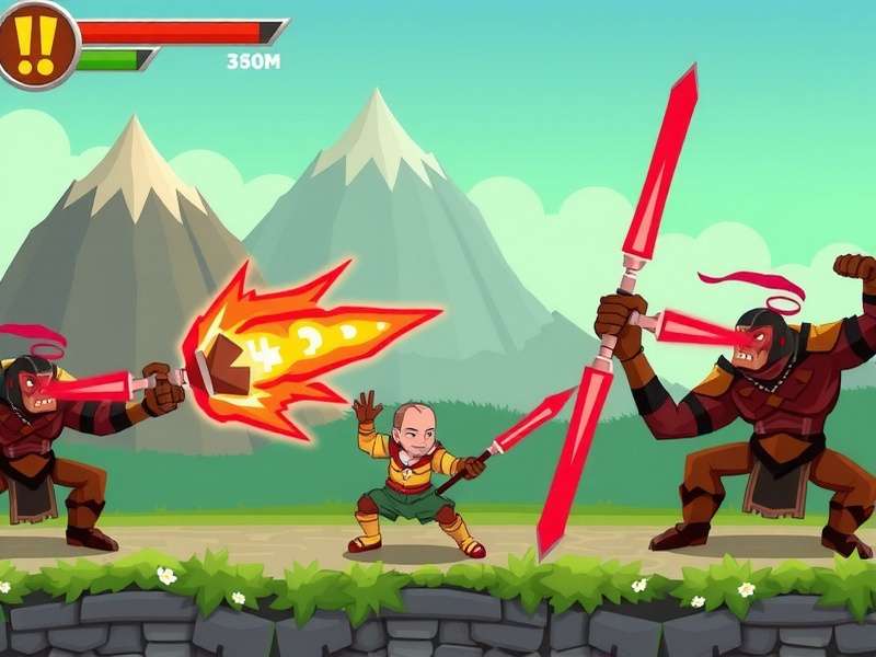 Ginger Protector Titan Gameplay Screenshot Ginger Protector Titan gameplay showing combat with enemies